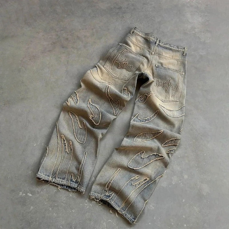 Street wide-leg jeans