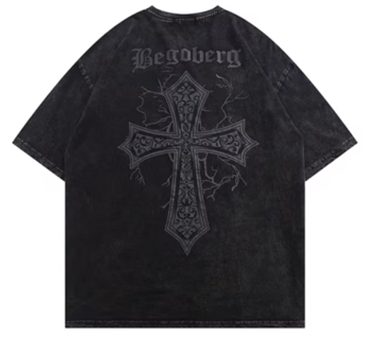 Printed short sleeve T-shirt half sleeve